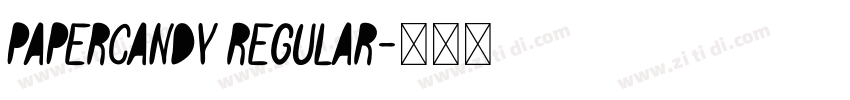 PaperCandy Regular字体转换